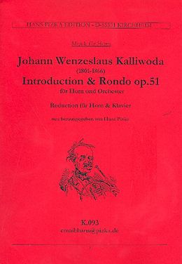 Johann Wenzel Kalliwoda Notenblätter Introduction et rondeau op.51