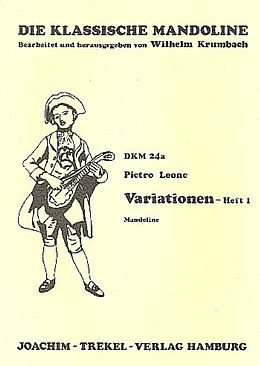 Pietro Leone Notenblätter Variationen Band 1 für Mandoline
