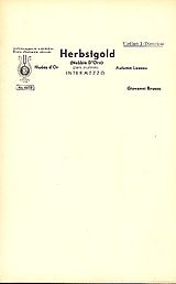 Giovanni Brusso Notenblätter Herbstgold Intermezzo