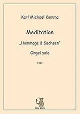 Karl Michael Komma Notenblätter Meditation
