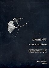 Kaweh Kazeroni Notenblätter Driehout