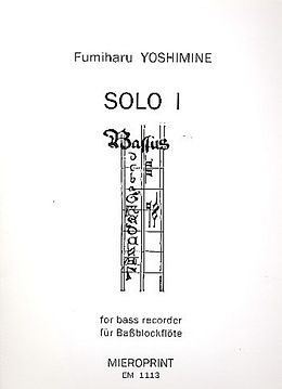 Fumiharu Yoshimine Notenblätter Solo 1
