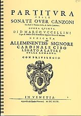 Marco Uccellini Notenblätter 13 Sonaten und die Trombetta