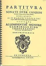 Marco Uccellini Notenblätter 13 Sonaten und die Trombetta