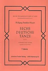 Wolfgang Amadeus Mozart Notenblätter 6 deutsche Tänze KV536