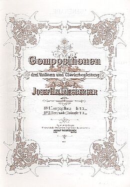 Joseph Hellmesberger Notenblätter Serenade für 3 Violinen und Klavier