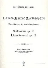 Lars-Erik Larsson Notenblätter Sinfonietta op.10 und Kleine Serenade op.12