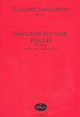 Giuseppe Sammartini Notenblätter Sämtliche Sonaten Band 2 für Altblocklöte