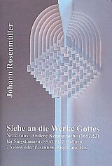 Johann Rosenmüller Notenblätter Siehe an die Werke Gottes für 5 Stimmen