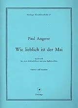 Paul Angerer Notenblätter Wie lieblich ist der Mai für
