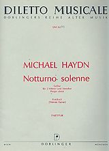 Johann Michael Haydn Notenblätter Notturno solenne Es-Dur Perger deest