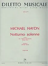 Johann Michael Haydn Notenblätter Notturno solenne Es-Dur Perger deest