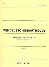 Felix Mendelssohn-Bartholdy Notenblätter Lieder ohne Worte für Altposaune