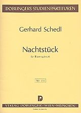 Gerhard Schedl Notenblätter Nachtstück für Flöte, Oboe