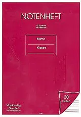  Instrumente+Zubehör Notenheft 12 Systeme mit Hilfslinien