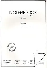  Instrumente+Zubehör Notenblock 12 Systeme ohne Hilfslinien