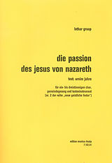 Lothar Graap Notenblätter Die Passion des Jesus von Nazareth