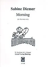 Sabine Diemer Notenblätter Morning für Marimba solo
