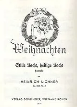 Heinrich Lichner Notenblätter Stille Nacht heilige Nacht op.269,3