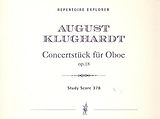 August Klughardt Notenblätter Konzertstück op.18 für Oboe