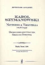 Karol Szymanowski Notenblätter Notturno und Tarantella op.28