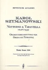 Karol Szymanowski Notenblätter Notturno und Tarantella op.28