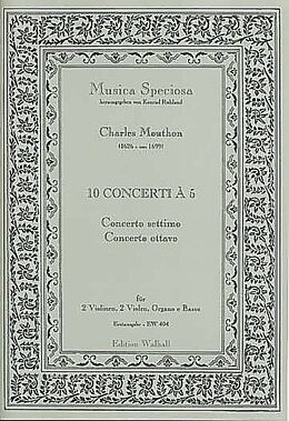 Charles Mouthon Notenblätter 10 Concerti à 5 Band 4 (Nr.7-8)