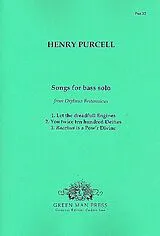 Henry Purcell Notenblätter Songs for bass solo from Orpheus