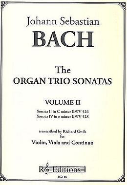 Johann Sebastian Bach Notenblätter The Organ Trio Sonatas vol.2 (no.2+4)