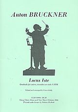 Anton Bruckner Notenblätter Locus iste for SATB voices (recorder/viols)