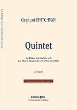 Geghuni Chitchyan Notenblätter Quintett für 4 Flöten und Altflöte