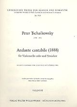 Peter Iljitsch Tschaikowsky Notenblätter Andante cantabile für