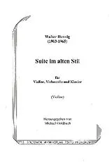Walter Hennig Notenblätter Suite im alten Stil für