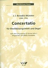 J.J.Benedict Münster Notenblätter Concertatio für 2 Trompeten
