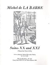 Michel de la Barre Notenblätter Suites 20 and 21 for 2 oboes