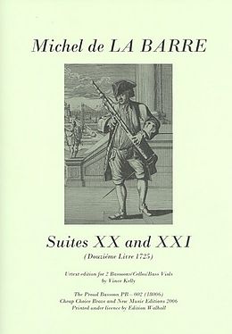 Michel de la Barre Notenblätter Suites 20 and 21