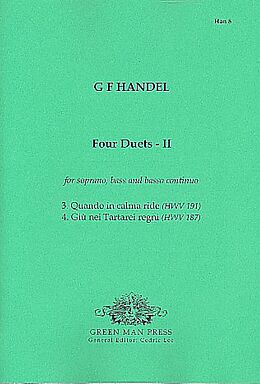Georg Friedrich Händel Notenblätter 4 Duette Band 2 für Sopran, Bass