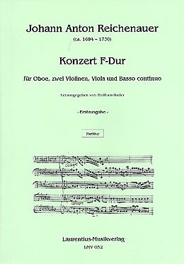 Johann Anton Reichenauer Notenblätter Konzert F-Dur für Oboe, 2 Violinen