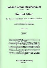 Johann Anton Reichenauer Notenblätter Konzert F-Dur für Oboe, 2 Violinen