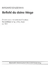 Burghard Schloemann Notenblätter Befiehl du deine Wege op.70,1 für