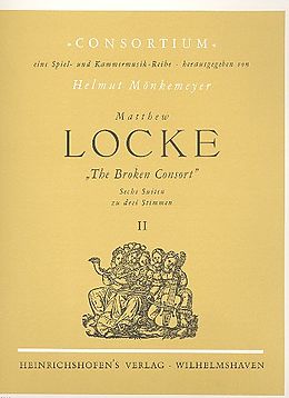 Matthew Locke Notenblätter The broken Consort Band 2