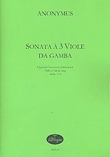 Anonymus Notenblätter Sonata für 3 Viole da gamba