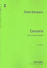 David Sampson Notenblätter Canzona for 4 trumpets