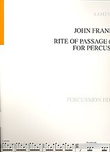 John Frandsen Notenblätter Rite of Passage für Percussion