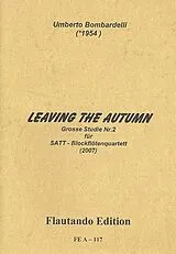 Umberto Bombardelli Notenblätter Leaving the Autumn für 4 Blockföten (SATT)