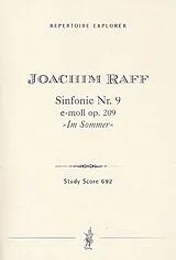 Joseph Joachim Raff Notenblätter Sinfonie e-Moll Nr.9 op.209