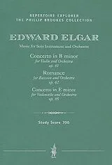 Edward Elgar Notenblätter Music for solo instrument and orchestra