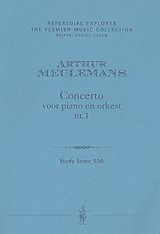 Arthur Meulemans Notenblätter Konzert Nr.1 für Klavier und Orchester