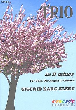 Sigfrid Karg-Elert Notenblätter Trio d minor for oboe, cor anglais