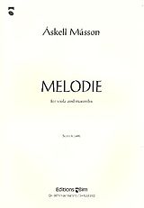 Áskell Másson Notenblätter Melodie für Viola und Marimbaphon